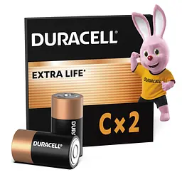 Батарейка Duracell C LR14 лужна 2 шт. в упаковці (5000394052529 / 81483545)