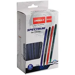 Ручка кулькова Unimax Spectrum синя упаковка 50 шт. (UX-100-02) - мініатюра 3