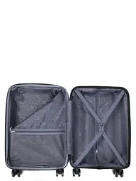 Валіза маленька S поліпропілен Worldline Airtex 282 46л 54×36×23см Чорний - мініатюра 11