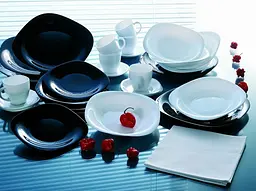 Сервіз столовий LUMINARC CARINE BLACK&WHITE, 30 предметів - мініатюра 11
