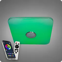 Люстра світлодіодна 517 Dlight RGB з пультом і колонкою 80Вт Білий (02149) - мініатюра 4