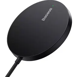 Бездротовий зарядний пристрій Baseus Simple Mini3 Magnetic Wireless Charger 15W Black (CCJJ040001) [93372] - мініатюра 3