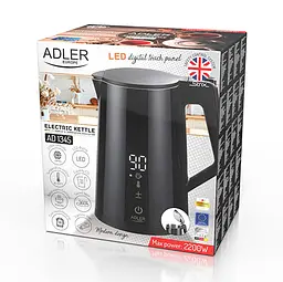Електрочайник з LED регулятором температури 1.7л Adler AD 1345 - мініатюра 9