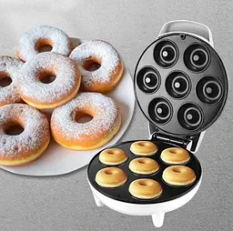 Апарат для пончиків No Brand XL-615 350 Вт на 7 шт Білий (2104619153) - мініатюра 4