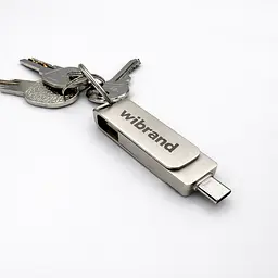 Портативний SSD Wibrand Wolf 1TB USB 3.2 Gen.2 Type-C/Type-A Read/Write 1000MB/s Silver (WIEXSSD/WO1TB) - мініатюра 7
