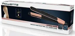Випрямляч Rowenta Express Shine Papaya, >240Вт, темп.режимів-8, 140-210С, дисплей, кераміка, чорний - мініатюра 8
