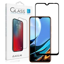 Скло захисне ACCLAB Full Glue Xiaomi Redmi 9T Black (1283126510564) - мініатюра 2