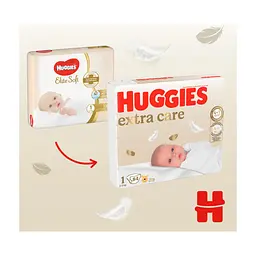 Підгузки Huggies Extra Care Розмір 1 (2-5 кг) 84 шт (5029053578057) - мініатюра 5