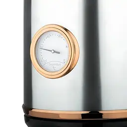 Чайник електричний з вбудованим термометром Domotec MS-7849, нержавіюча сталь, 1,7 л, 2200 Вт - мініатюра 2