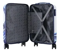 Валіза Semi Line 20" (S) White/Blue Print (T5653-1) (DAS302329) - мініатюра 2