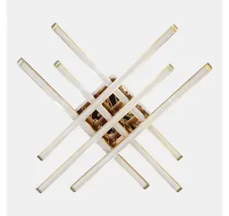 Квадратна золота LED-люстра Artlight W167/6GD 88 Вт, 3 режими, 72,5×72,5 см, від 16-25 м² - мініатюра 3