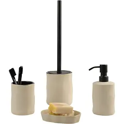 Підставка для зубних щіток Porto 350 мл бежевий (BA-33 BEIGE/BLACK) - мініатюра 3