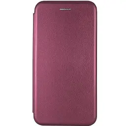 Шкіряний чохол-книжка Classy для Tecno Spark Go 2 Бордовий