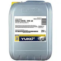 Автомобільна моторна олива YUKO MEGA DIESEL 10W-40 20л - мініатюра 2