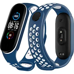 Ремінець Nike Sport Mi Band 5/6 Dark Blue/White
