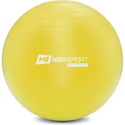 Фітбол Hop-Sport 45см жовтий + насос 2020