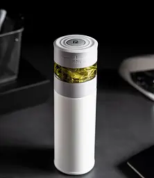 Заварювальний термос XiaomiPinztea Tea Separation Thermos 360 ml White - мініатюра 5