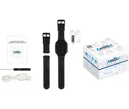 Дитячий смарт-годинник AmiGo GO008 MILKY GPS WIFI (Black) [61000] - мініатюра 6