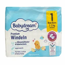Підгузки Babydream Premium 1 (2-5 кг), 26 шт