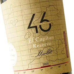 Вино 46 Parallel El Capitan Reserve Merlot 2021 червоне сухе 0.75 л - мініатюра 5