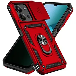 Чохол Ummi Camshield Serge Ring для Xiaomi Redmi 15C (Global) / Poco C85 (Global) Червоний / Red - мініатюра 2