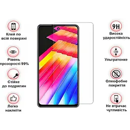 Захисне скло BeCover для Infinix Hot 30i NFC (X669D) 3D Crystal Clear Glass (709723) - мініатюра 3