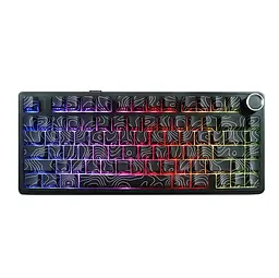 Игровая механическая клавиатура AULA F75 / Три режима подключения / Seiya Switch / Black Lines - мініатюра 4
