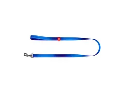 Повідець для собак WAUDOG Nylon Mono світловідбивний M 20 мм, 300 см, синій (464412) - мініатюра 2