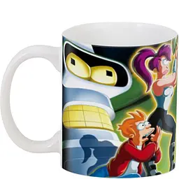 Кухоль GeekLand Футурама Futurama 02.05 боротьба світів.936 330 мл білий - мініатюра 3