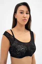 Бюстгальтер ALESSIA 007 19 02 Effetto Lingerie чорний 75F