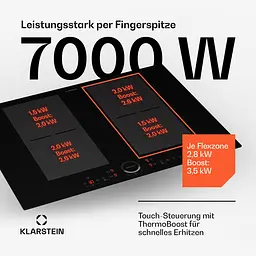 Індукційна варильна поверхня Klarstein Delicatessa 70 Flex (10045602) - мініатюра 5