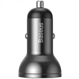 Автомобільний зарядний пристрій Baseus 2USB + Cable Type-C TZCCBX-C0G Black - мініатюра 8