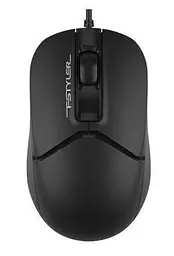 Миша A4Tech Fstyler FM12, чорний, USB, оптична, 1000 dpi, 3 кнопки, 1.5 м