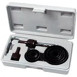 Набір свердлильних коронок для дерева Mastertool 19-64 мм (у наборі 11 шт.) 12-2570