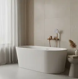 Змішувач для ванни Rea Drop brushed copper REA-B6397 - мініатюра 3