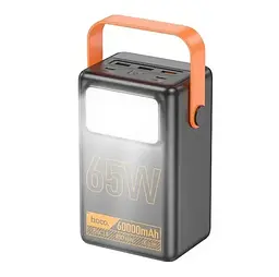 Універсальна зарядна батарея Hoco J110A 60000mAh Powerful PD65 LCD (Чорний) - мініатюра 2