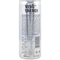 Уцінка. Напій енергетичний Revo Energy Original безалкогольний сильногазований 0.25 л - мініатюра 2