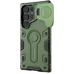 TPU+PC чохол Nillkin CamShield Armor Prop для Samsung Galaxy S24 Ultra Dark Green - мініатюра 2