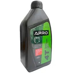 Олія для генератора та мотопомпи чотиритактна 4T Apro 1л 10W-40 напівсинтетична