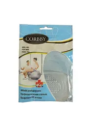 Підп'ятники Corbby Heel Gel гелеві чоловічі, прозорі силіконові амортизуючі вставки