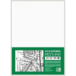 Папір для рисунку Fabriano Accademia пакет А3 (29.7х42см) 20арк дрібне зерно 160г/м2