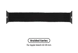 Ремінець ArmorStandart Braided Solo Loop для Apple Watch 49/46/45/44/42 (Series 1-3) Charcoal Size 6 (148 mm) (ARM58072)