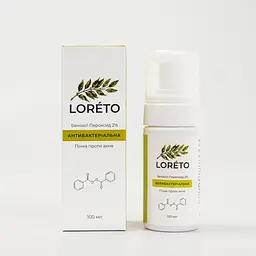 Пінка для вмивання Loreto Foam з бензоїл пероксидом 2%