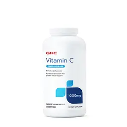 Вітамін С GNC Vitamin C 1000 mg Timed-Release, 360 вегакаплет - Термін 08.26 з цитрусовими біофлавоноїдами