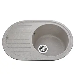 Кухонна мийка гранітна Globus Lux Ohara мигдаль 770x500мм-А0008, Терра