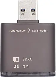 Кардрідер USB 3.0 для карт NM та SD, подвійний слот, швидкість до 5 Гбіт/с