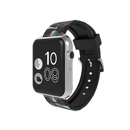 Ремінець Creasted для годинника Apple Watch 38 мм 40 мм силіконовий з пряжкою, Camouflage with brown - мініатюра 2