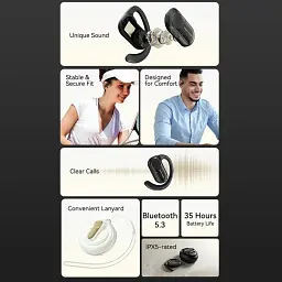 Навушники TWS Vention OpenBeat O11 Beige - мініатюра 4