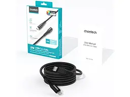 Кабель Lightning Choetech XCL-1030-BK PD 27W Type-C / Lightning 1m Black - мініатюра 5