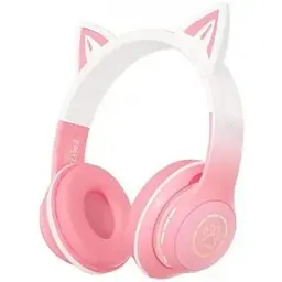 Бездротові навушники XO BE38 Cats Ear накладні з вушками кота рожеві 6920680840298 - мініатюра 3
